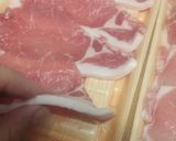 生姜焼き用の豚肉で♥BIGなわらじカツ丼作り方2写真