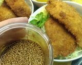 生姜焼き用の豚肉で♥BIGなわらじカツ丼作り方4写真