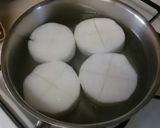 ゴマ味噌☆牡蠣と大根の煮物作り方1写真