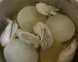 ゴマ味噌☆牡蠣と大根の煮物作り方4写真