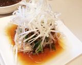 仕上げに熱いごま油!中華風茹で鶏作り方11写真