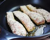*鮭のバジルチーズパン粉焼き*作り方5写真