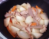 【糖質制限】【副菜】豚バラ大根の煮物作り方12写真