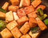 こってり*ご飯に合う!豆腐とネギの焼鳥風作り方5写真