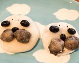 鏡餅deごま餡入りゴマフアザラシ大福✨作り方7写真