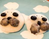 鏡餅deごま餡入りゴマフアザラシ大福✨作り方7写真