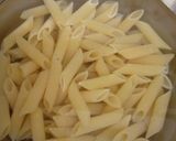 簡単☆水漬けペンネと鮭フレークのグラタン作り方1写真