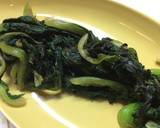 生・茎レタスの葉と茎のおひたし作り方3写真