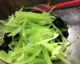 生・茎レタスの葉と茎のおひたし作り方5写真