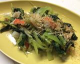 生・茎レタスの葉と茎のおひたし作り方6写真