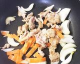 ふわふわ卵入り♡豚肉とキャベツの炒めもの作り方3写真
