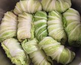 ふんわりロール白菜のスタミナトマト煮作り方12写真
