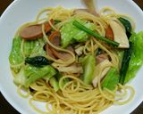 野菜たっぷり和風ペペロンチーノ！作り方6写真