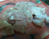白菜と鶏肉のマーガリン煮作り方1写真