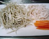黒ゴマと根菜のサラダ作り方1写真