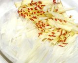 ミント☆大根とりんごのサラダ作り方1写真