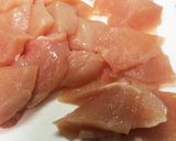 鶏むね肉で作るニラレバ風炒め物作り方1写真