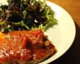トンテキ　おろし玉ねぎトマトソース作り方4写真