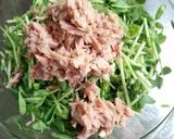 豆苗とツナ缶の簡単レモンサラダ作り方2写真