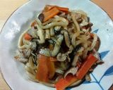 卵のっけ!!醤油味の焼きうどん作り方6写真