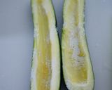 バジル風味＊海老マヨ詰めズッキーニボード作り方6写真
