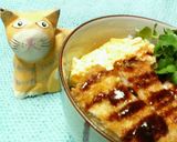 オリジナルカツたま☆貝割れ大根☆丼作り方3写真