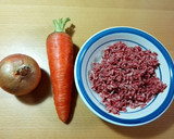 トマトジュースで！スパイシーミートソース作り方1写真