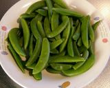 スナップエンドウのおかか炒め作り方1写真