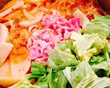 豆乳を投入で!ピリ辛マイルド☆キムチ鍋作り方3写真
