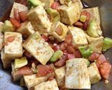 居酒屋風、豆腐とアボカドのサラダ作り方2写真