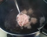 豆腐でふんわり♪肉団子の汁椀作り方4写真
