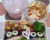おにぎりバーガーマン弁当(^-^)作り方4写真