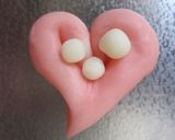 バレンタイン♡ハートの和菓子♡レンジ簡単作り方16写真