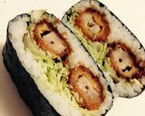おにぎらず!味噌カツ味作り方8写真