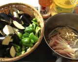 白だし味☆茄子とピーマンの揚げ出し作り方1写真