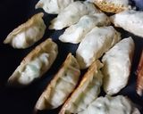 焼き目こんがり♪にんにく無し焼き餃子作り方5写真