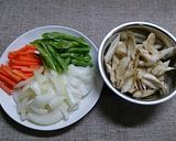 牛ひき肉とごぼうのシャキシャキ丼作り方1写真