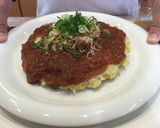 白菜のお好み焼き！大根おろしソース仕立て作り方5写真