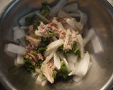 ごま麺つゆマヨ♪相性抜群！ツナ大根サラダ作り方4写真