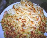 お好み焼き+うどん=レトロ焼き?作り方9写真