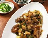 豚バラ肉とピーマンの酸辣湯炒め作り方1写真