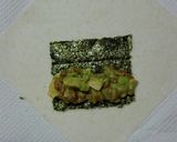 納豆とアボカドの海苔挟み☆春巻き作り方4写真