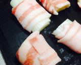 節約でも外食気分！豚バラと白ねぎで焼き鳥作り方3写真