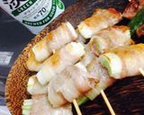 節約でも外食気分！豚バラと白ねぎで焼き鳥作り方8写真