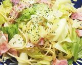 キャベツとベーコンのペペロンチーノ♡作り方8写真
