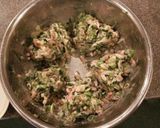 餃子 豚バラ肉とエビのネギ餃子作り方6写真