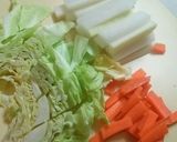 大根とイカの炒めもの(青じそドレ)作り方1写真