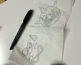 妖怪ウォッチ☆赤鬼☆キャラ弁作り方1写真