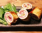簡単♡お弁当！！油揚げのクルクル巻き♫作り方5写真