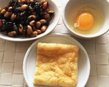 簡単！ひじき煮と卵で油揚げの巾着煮。作り方1写真